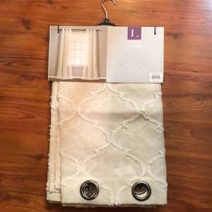 NWT  Two Lush Decor Avon Trellis Sheet Panels, 38”X84” each panel